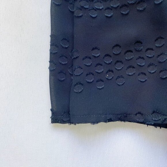 MICHAEL MICHAEL KORS NAVY DOTS APPLIQUE V-NECK SLEEVELESS MAXI DRESS - 2 - Picture 8 of 10